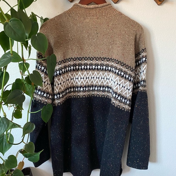 Vintage Tian Collection Knit Sweater Mock Neck Oversized - Picture 2 of 6